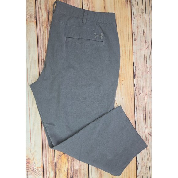 Under Armour Mens HeatGear Loose Fit Gray Golf Pants 40 x 25.5 - Picture 3 of 7